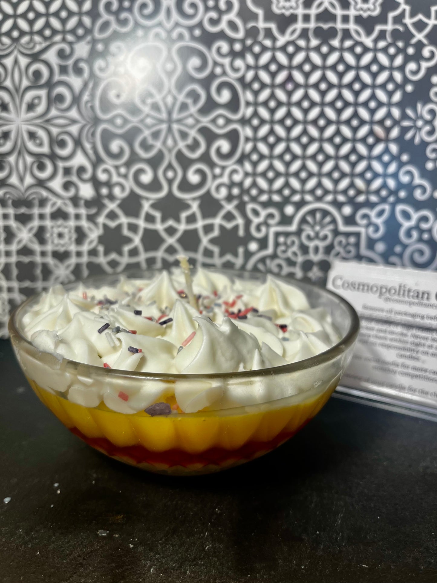 Trifle candle